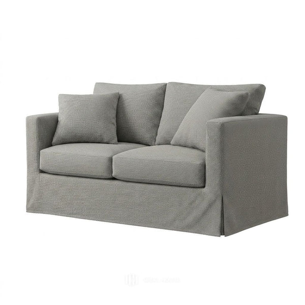 Cool Gray Outdoor Performance Custom Chair & Sofa Slipcover