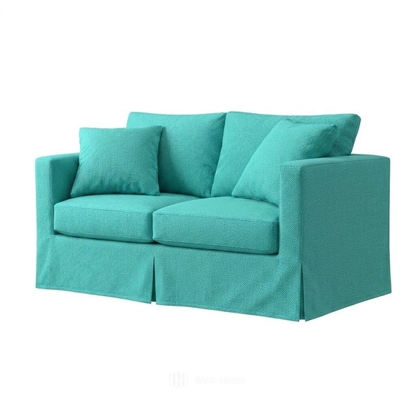 Turquoise Outdoor Performance Custom Chair & Sofa Slipcover