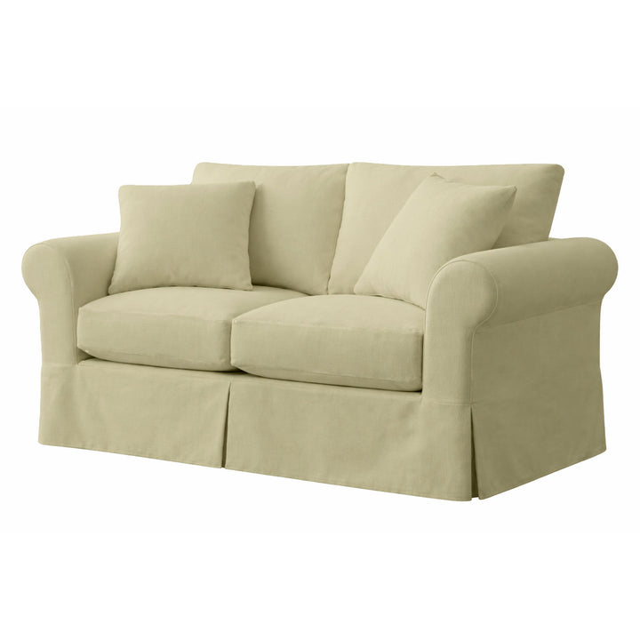 Buttercup Cream Poplin Custom Furniture Slipcover