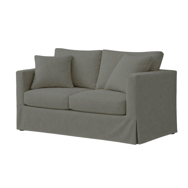 Charcoal Custom Furniture Slipcover