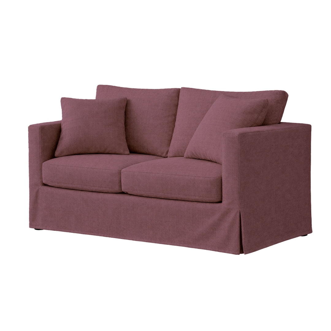 Textured Mauve Custom Furniture Slipcover