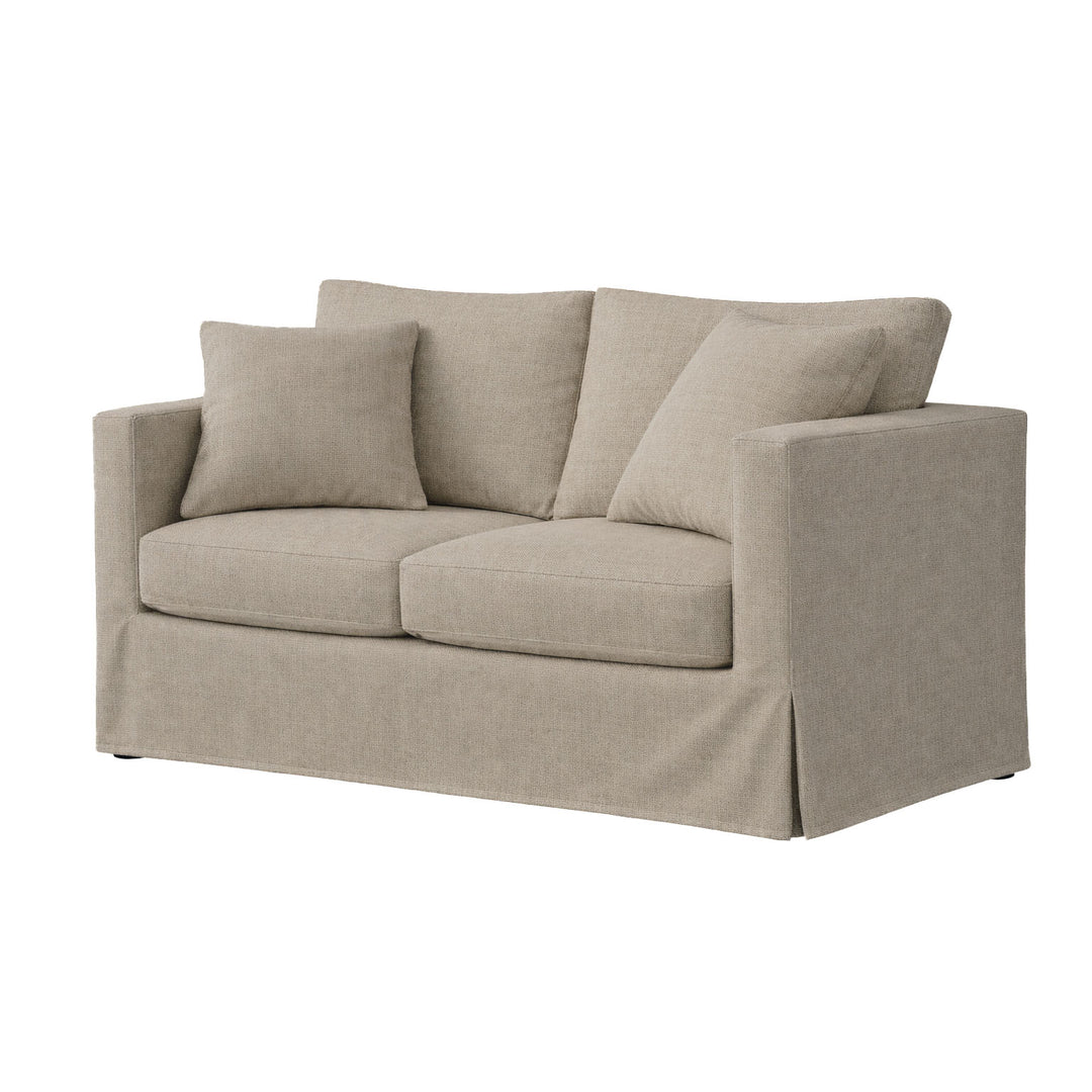 Greige Heavyweight Canvas Custom Furniture Slipcover