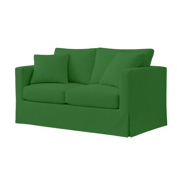 Hunter Green Poplin Custom Furniture Slipcover