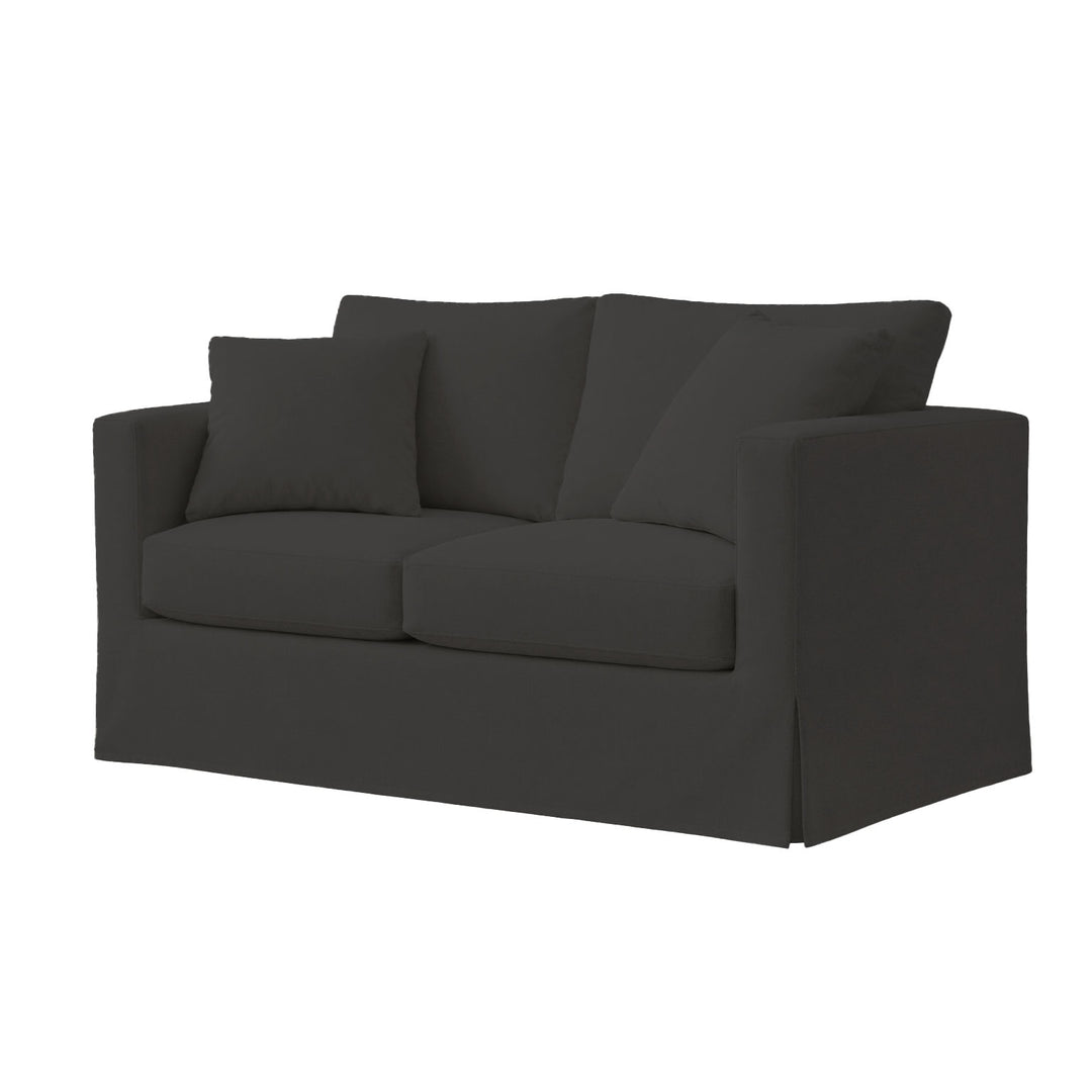 Pure Black Canvas Custom Furniture Slipcover