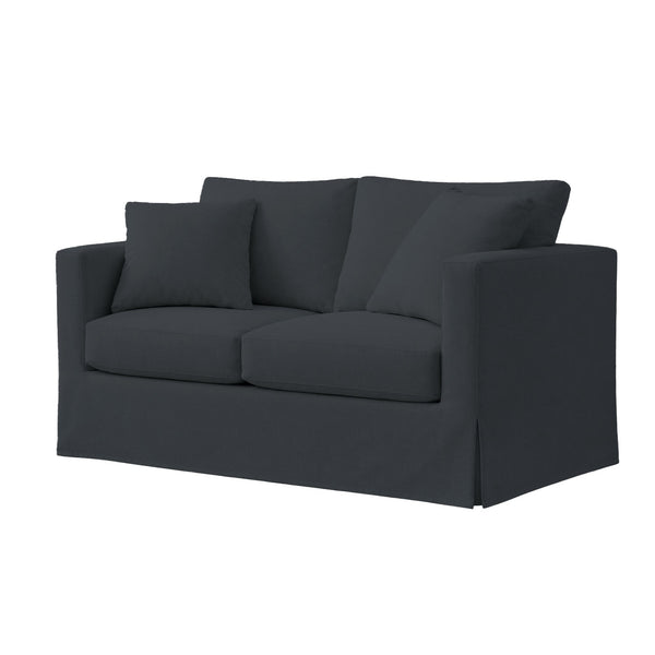 SunReal® Solid Black Custom Furniture Slipcover