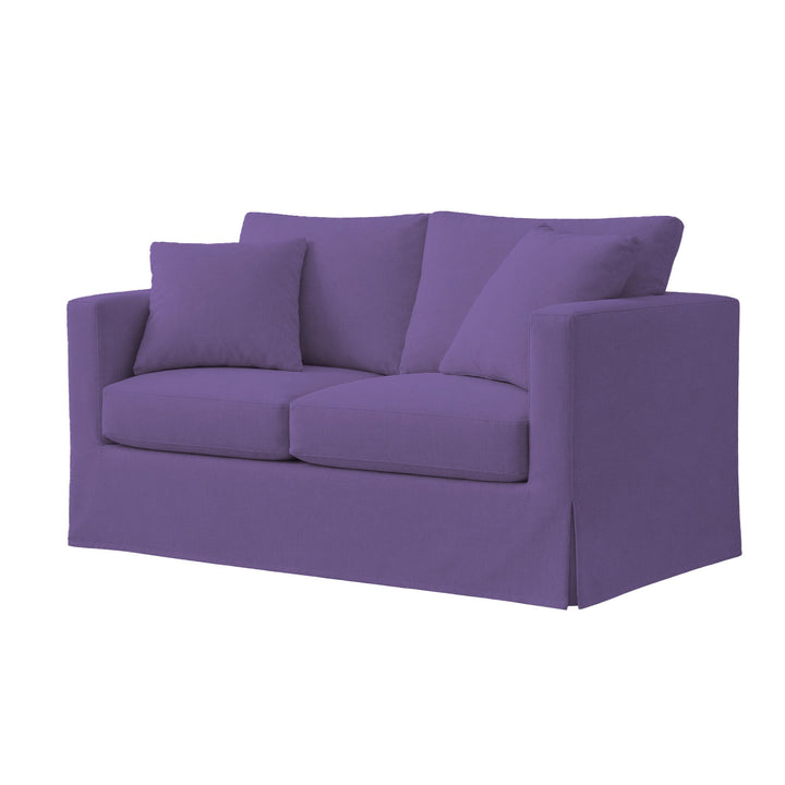 Purple Poplin Custom Furniture Slipcover