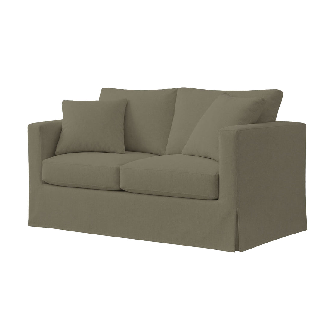 Gray Lightweight Canvas Custom Furniture Slipcover