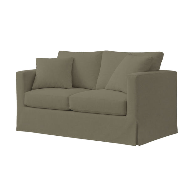 Gray Lightweight Canvas Custom Furniture Slipcover