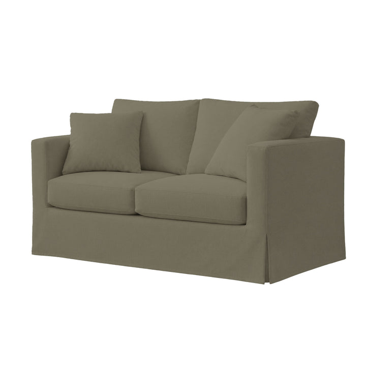Gray Lightweight Canvas Custom Furniture Slipcover