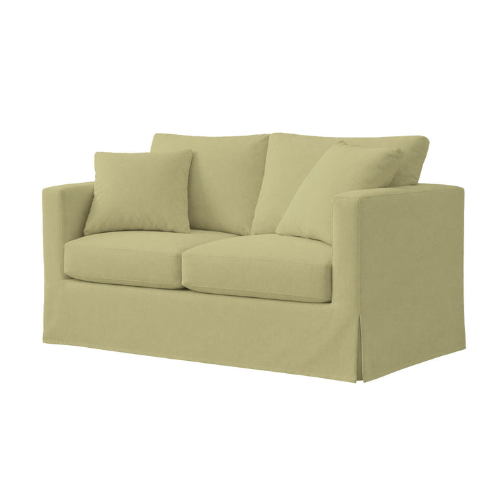 Light Green Canvas Custom Furniture Slipcover