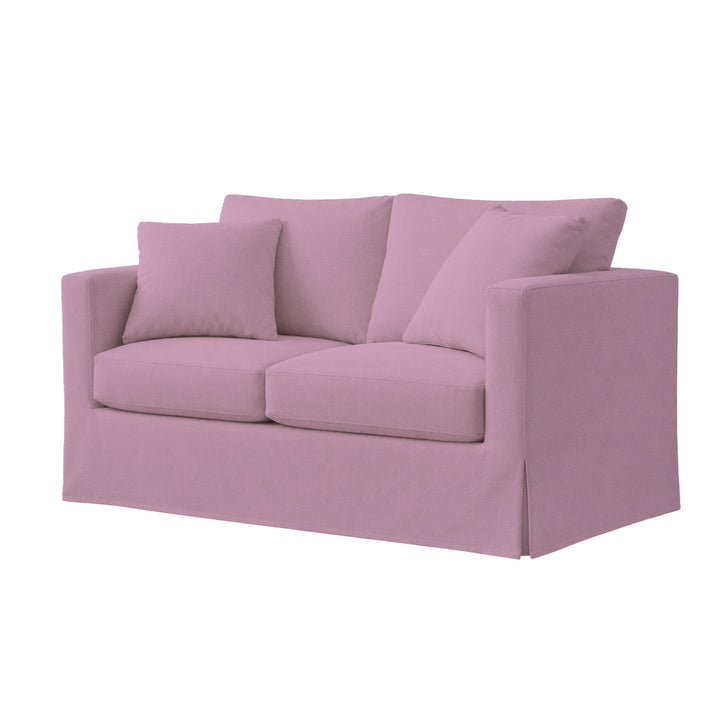 Mauve Canvas Custom Furniture Slipcover