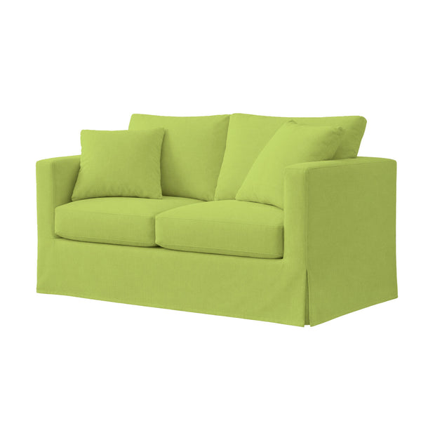 Lime Green Poplin Custom Furniture Slipcover