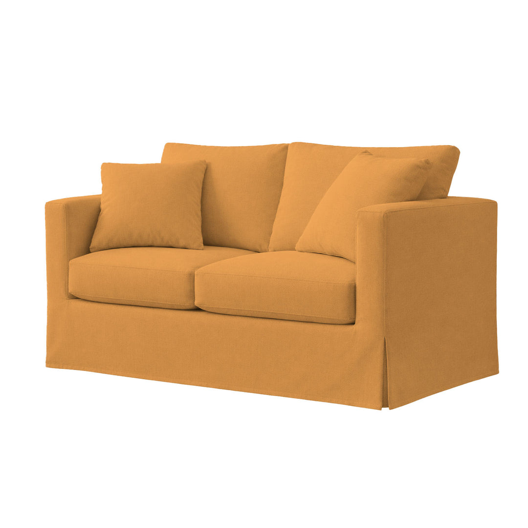 Terracotta Poplin Custom Furniture Slipcover