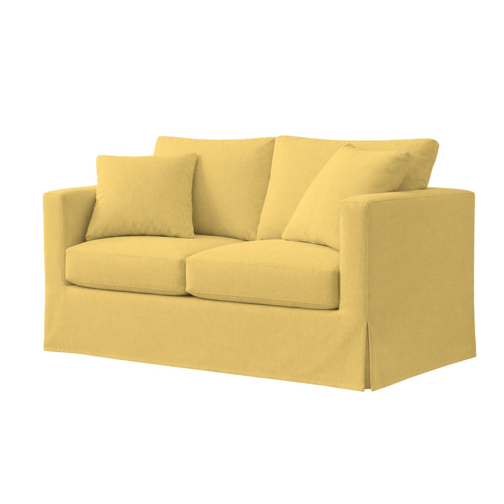 Sunshine Yellow Canvas Custom Furniture Slipcover