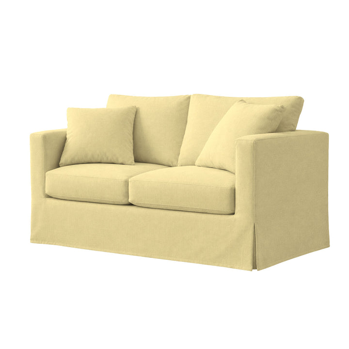 Canary Yellow Twill Custom Furniture Slipcover