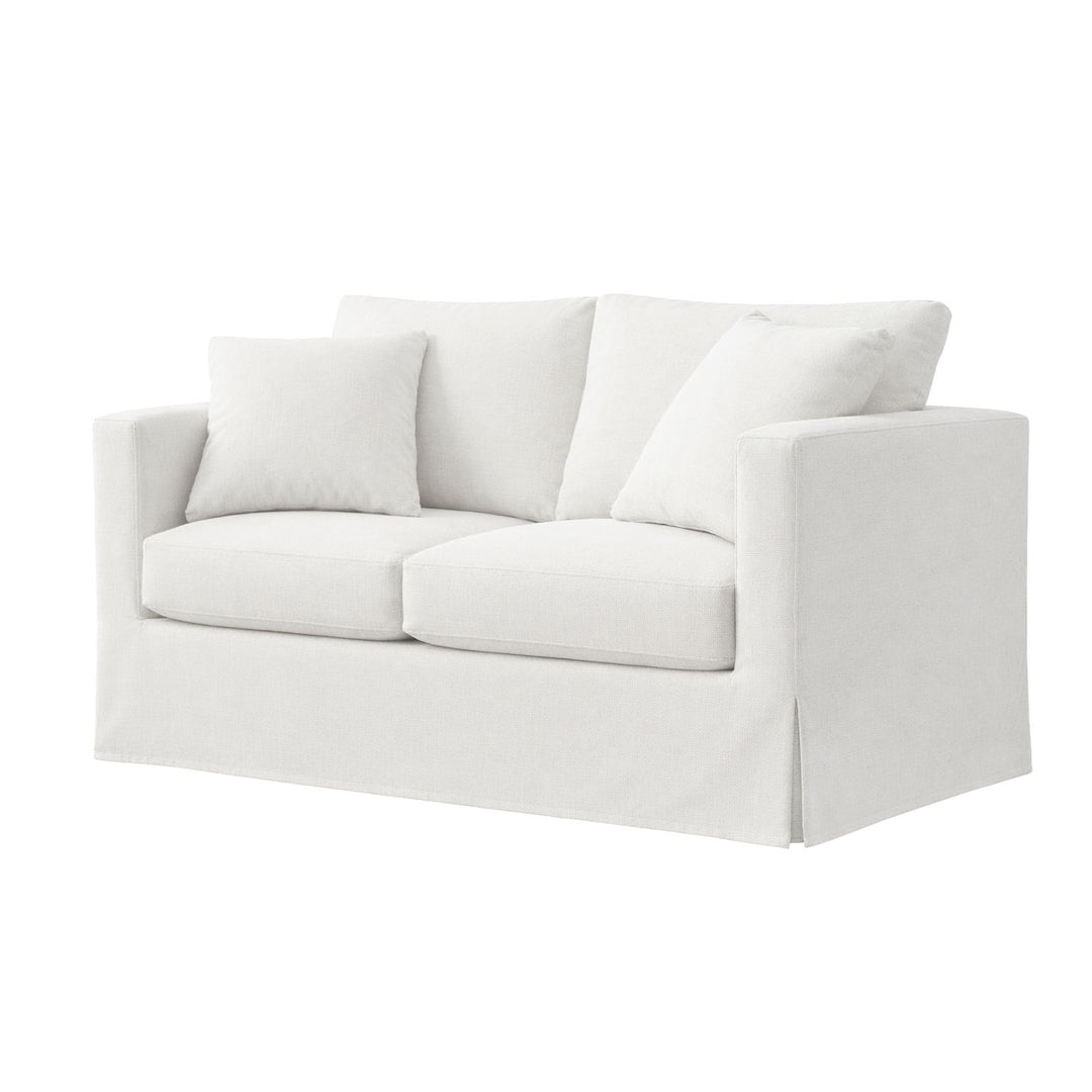 SunReal® Solid White Custom Furniture Slipcover