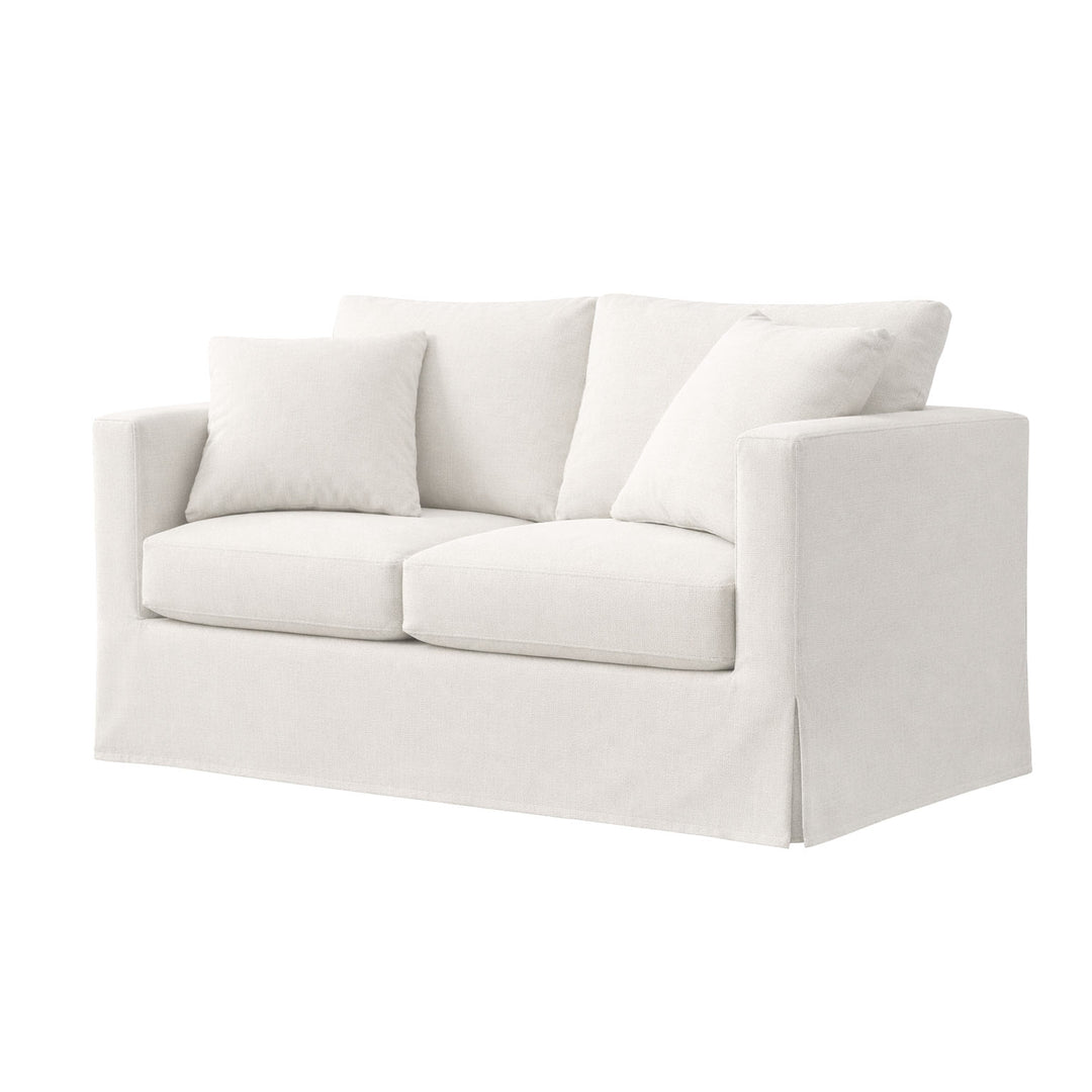 Classic White Canvas Custom Furniture Slipcover