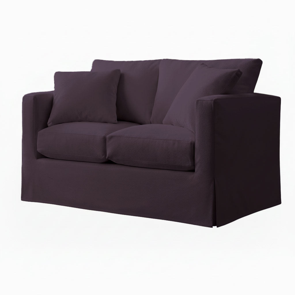 Plum SuedeTouch Custom Furniture Slipcover