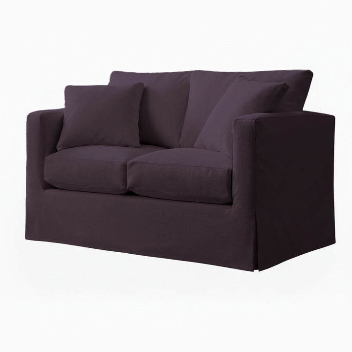Plum SuedeTouch Custom Furniture Slipcover