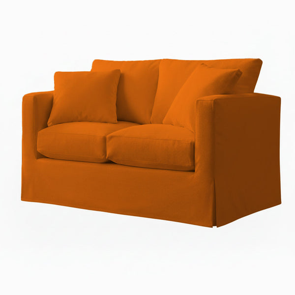 SuedeTouch Orange Spice Custom Chair & Sofa Slipcover