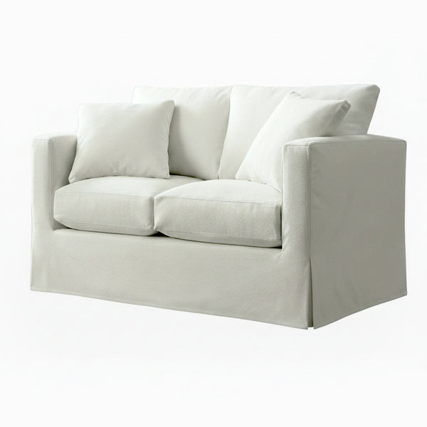 Pure White SuedeTouch Custom Furniture Slipcover