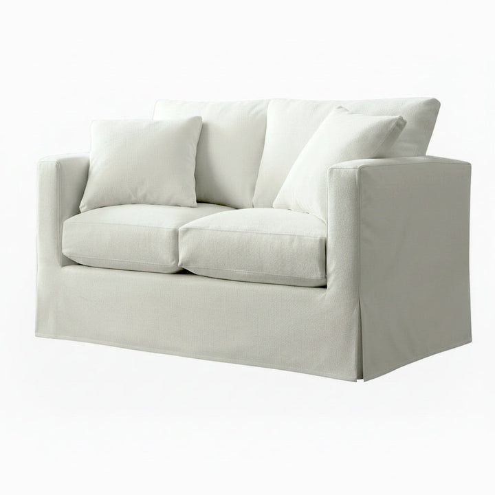 Pure White SuedeTouch Custom Furniture Slipcover