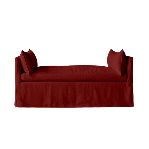 SunReal® Burgundy Red Daybed & Mattress Slipcover