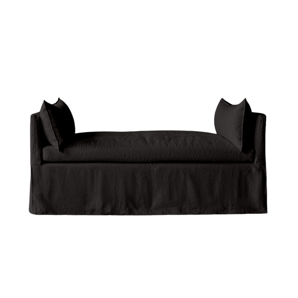 SunReal® Solid Black Daybed & Mattress Slipcover