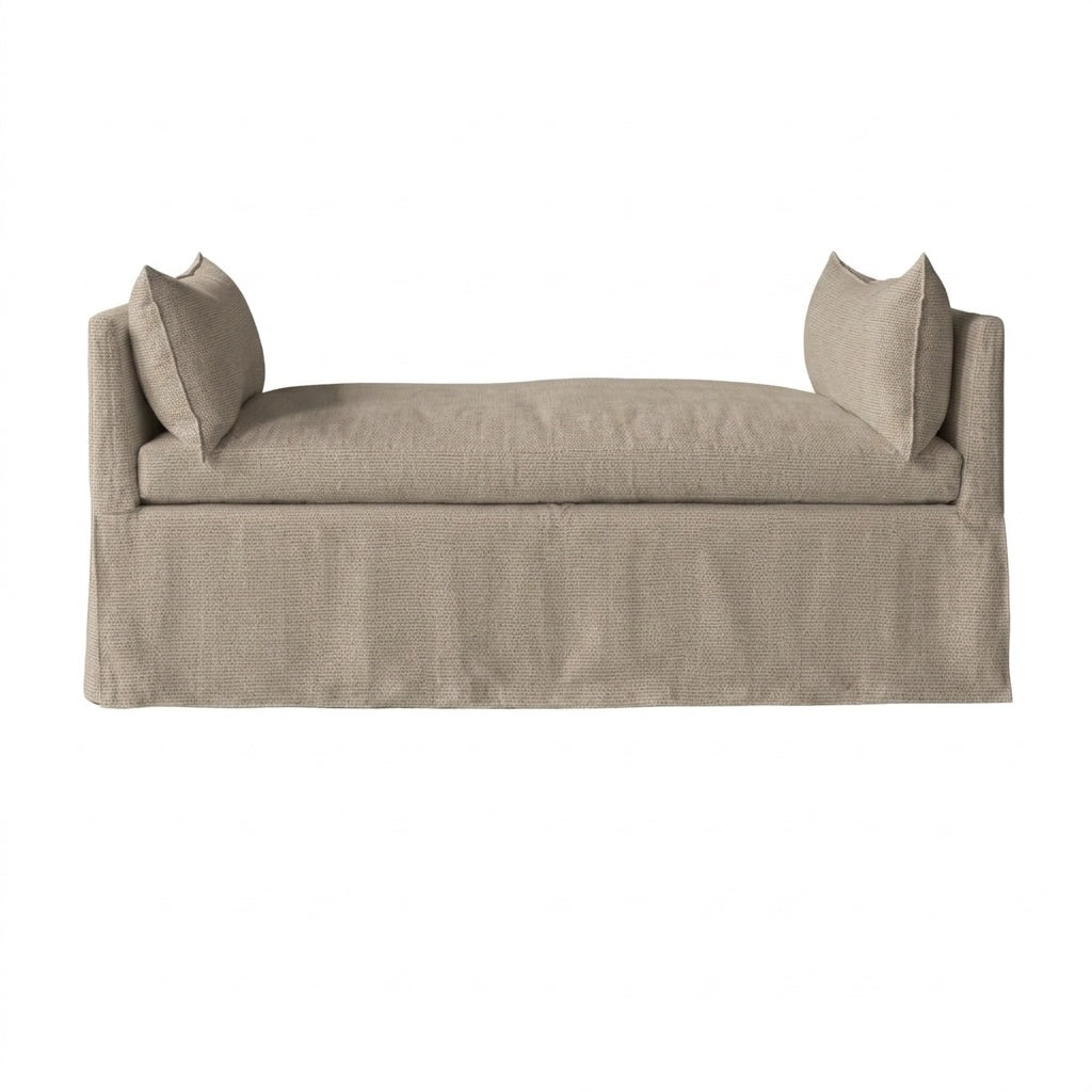 SunReal® Flax Beige Custom Furniture Slipcover