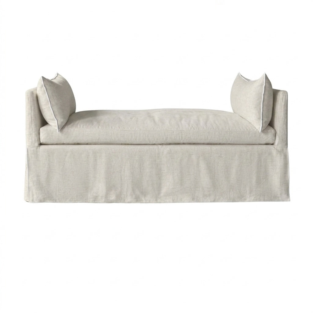 SunReal® Vellum Oat Custom Furniture Slipcover