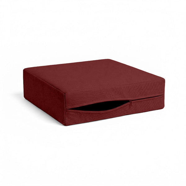 SunReal® Burgundy Red Custom Cushion Cover