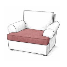 T-shape or L-shape cushion cover