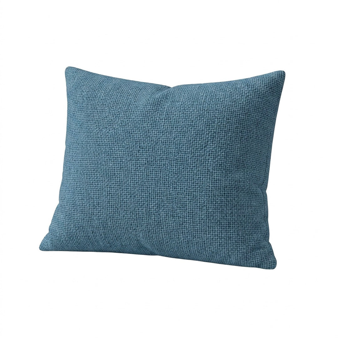 Cove Blue Premium Weave Throw Pillow