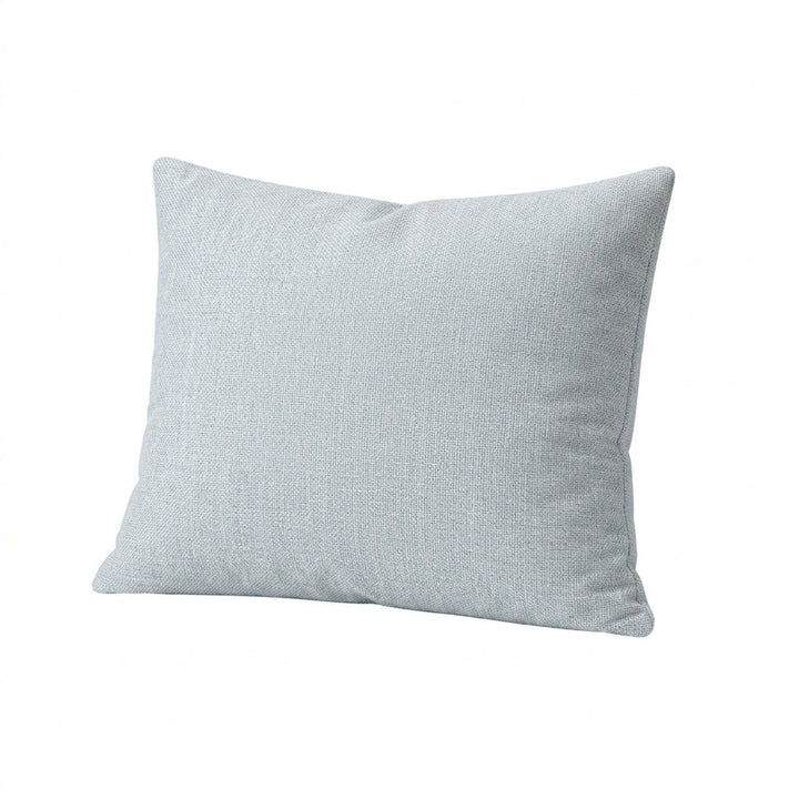 Glacier Gray linen weave throw pillow