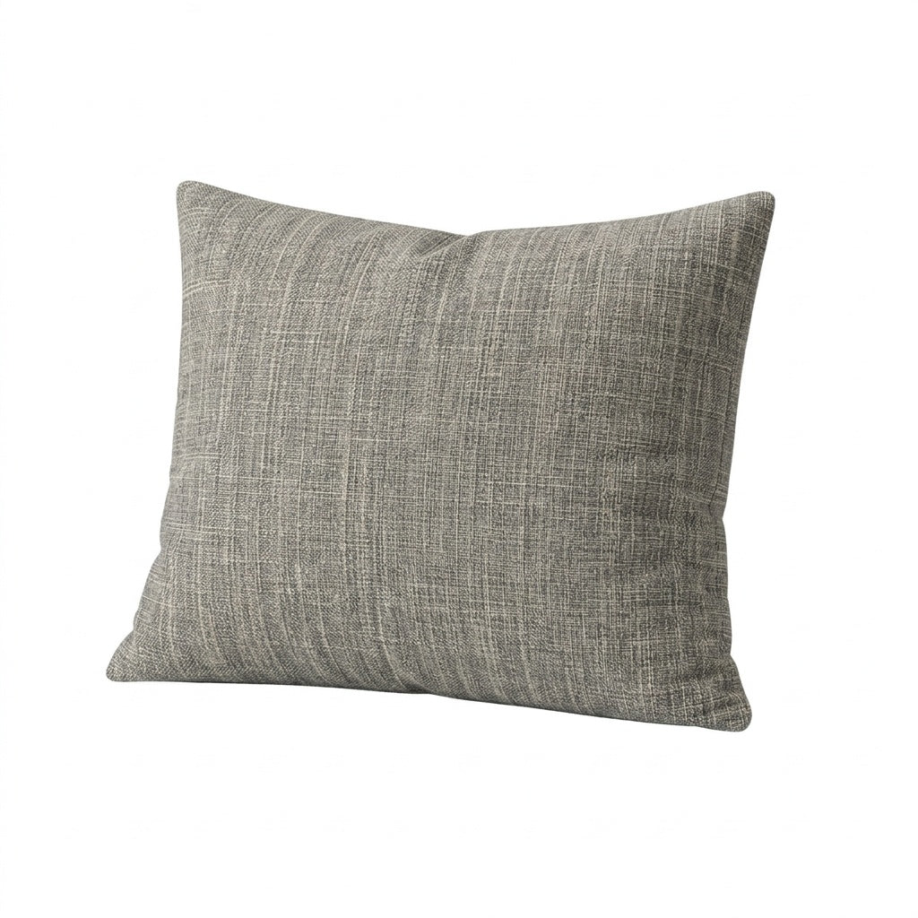 Linen Greige premium weave throw pillow