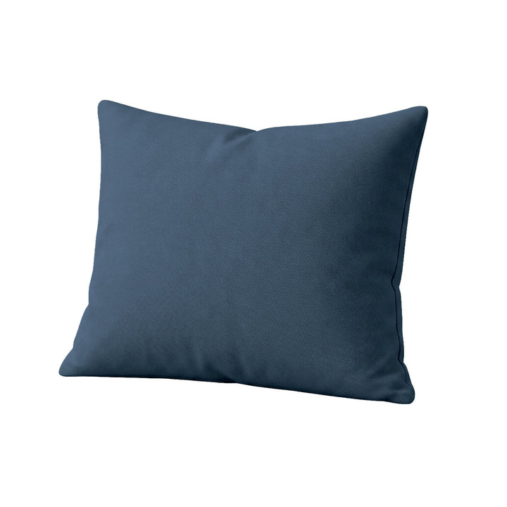 Navy Blue Canvas Throw Pillow