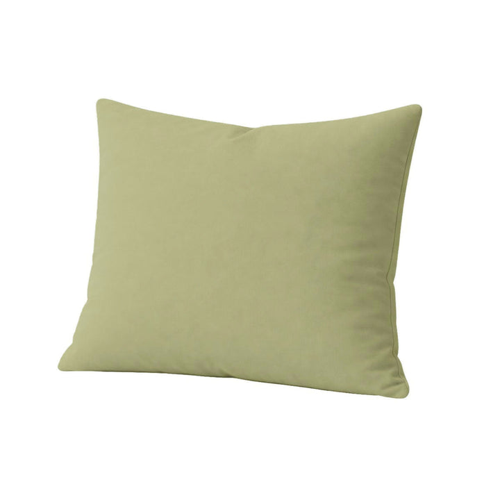 Basil Green Twill Throw Pillow