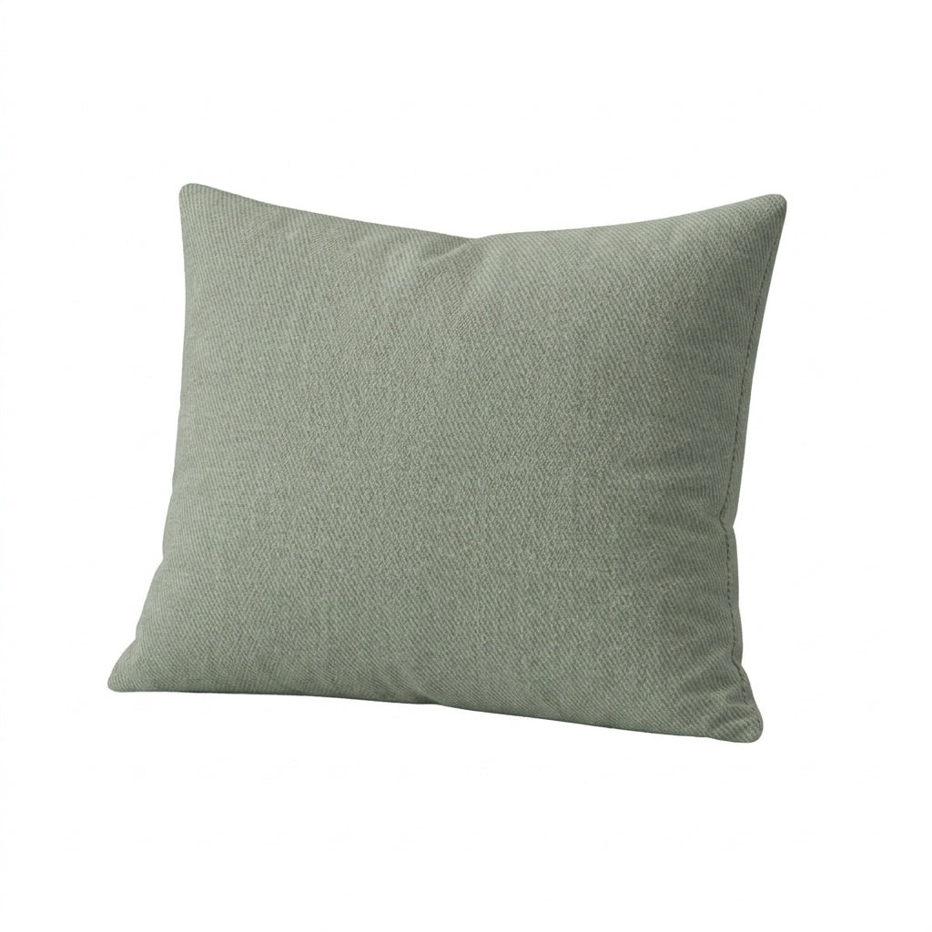 Soft Sage performance weave throw pillow