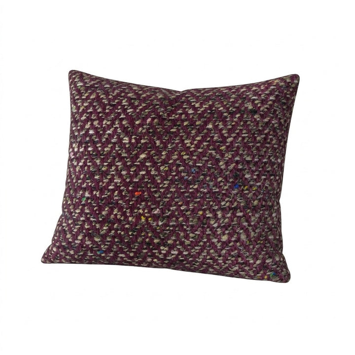 Ruby Cheer Premium Weave throw pillow in ruby red