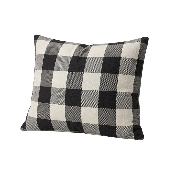 Black &amp; White Buffalo Check Throw Pillow