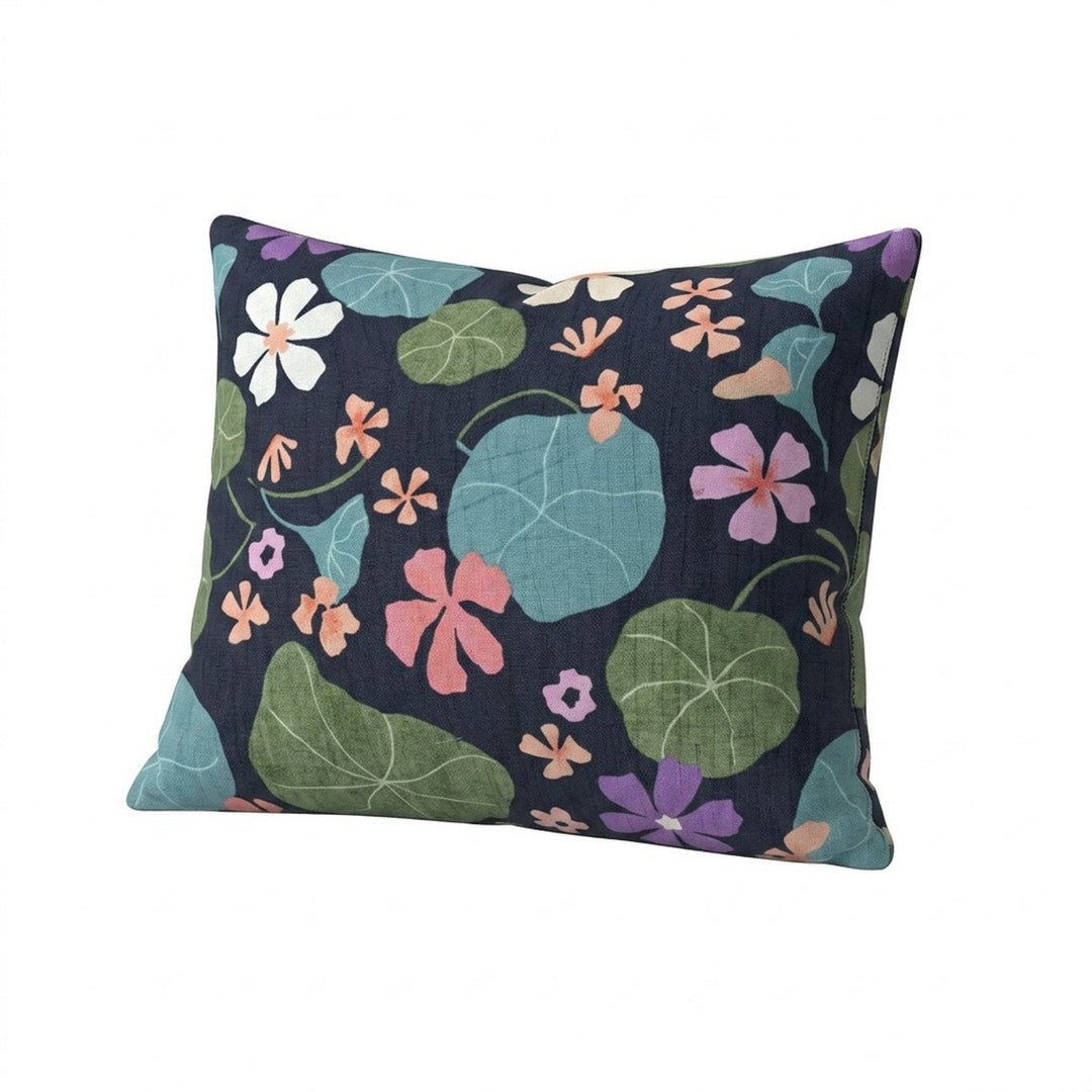 Water Lilly Canvas Print Throw Pillow