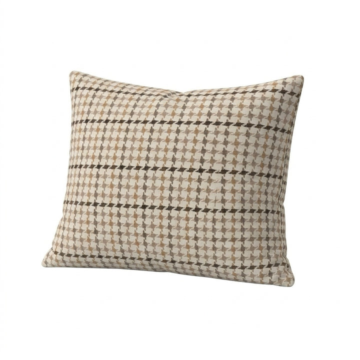 Classic Houndstooth Throw Pillow