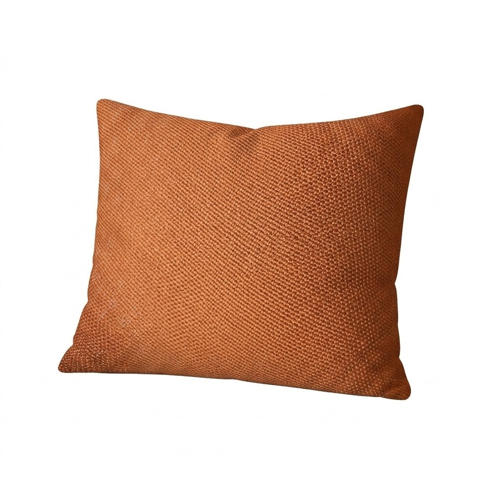 Terracotta Sun Outdoor Performance throw pillow in terracotta