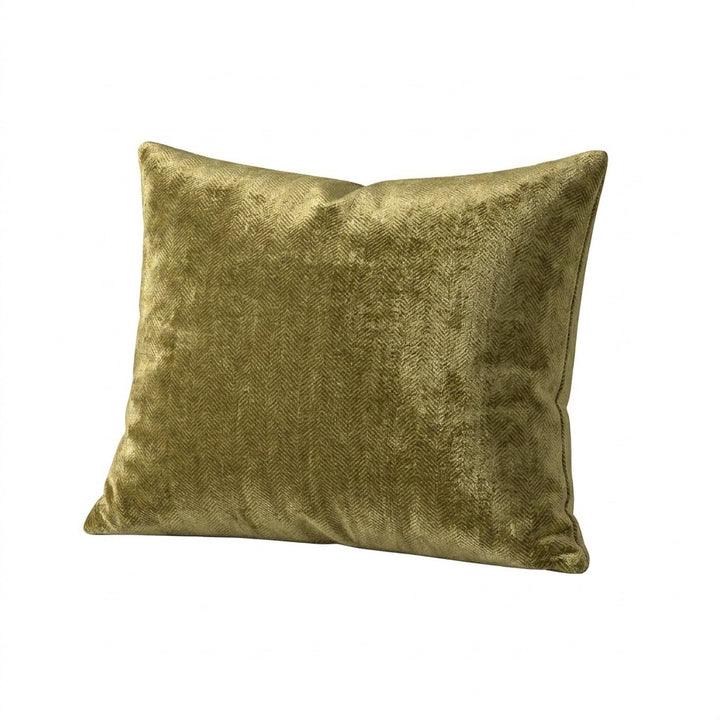 Fresh Olive Chenille Throw Pillow