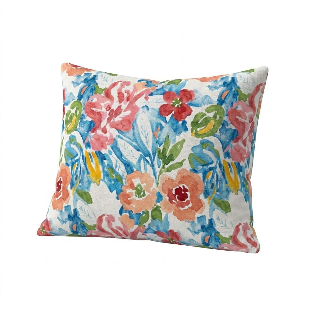 Summer Bloom Outdoor Throw Pillow