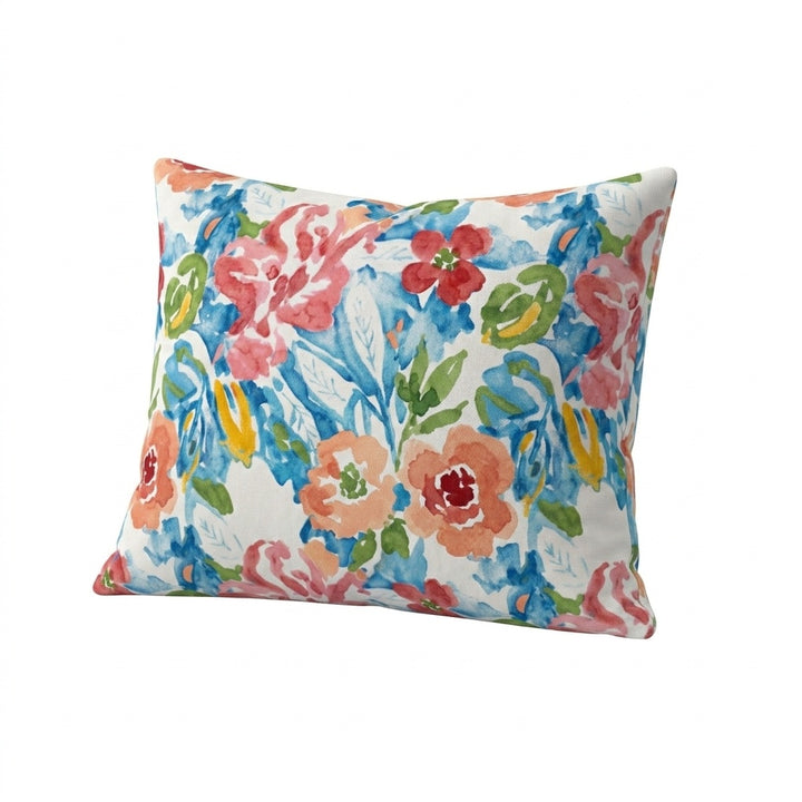 Summer Bloom Outdoor Throw Pillow
