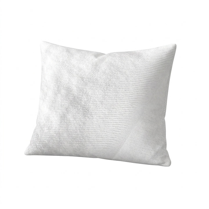 SoftCurve White Twill Throw Pillow